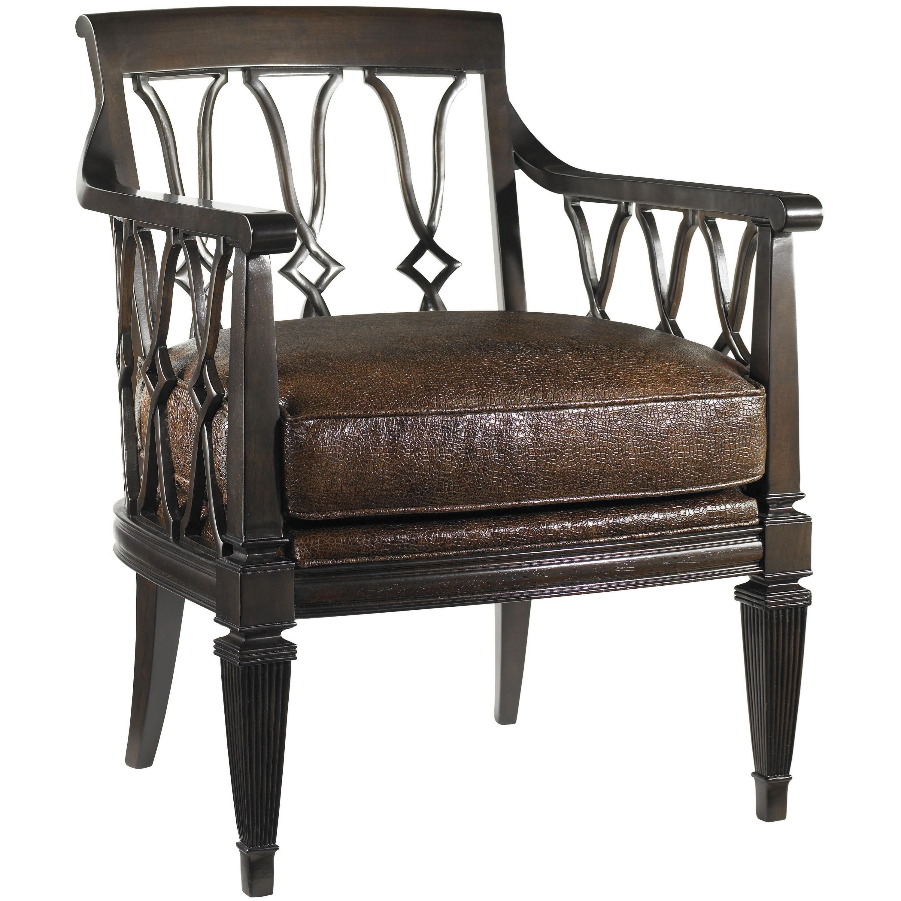 Tommy Bahama Home Royal Kahala LL151311 Ginger Exposed Wood Leather